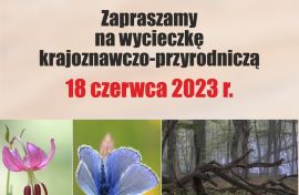 Plakat informacyjny dot. wycieczki krajobrazowej po powiecie radomszczańskim śkim 