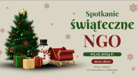 Plakat informujący o spotkaniu NGO