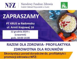 Plakat informacyjny KRUS 