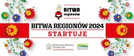 Plakat informujący o inauguracji konkursu "Bitwa Regionów"
