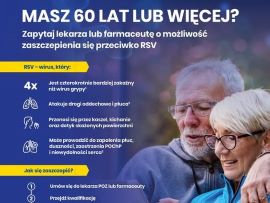 Plakat informacyjny dot. szczepień 