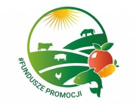 Okrągłe logo dotyczące funduszy promocji 