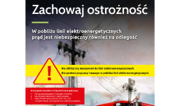 Plakat informacyjny dot. prądu 