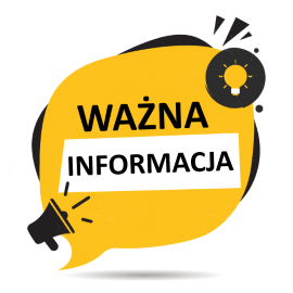 Grafika informująca o ważnej informacji