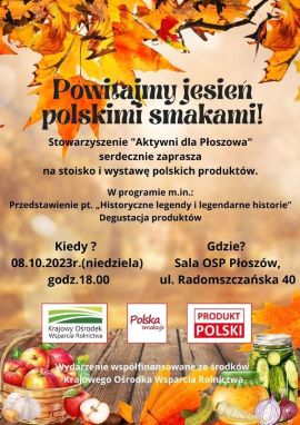 Plakat informujący o pikniku w Płoszowie ószowie ószowie 