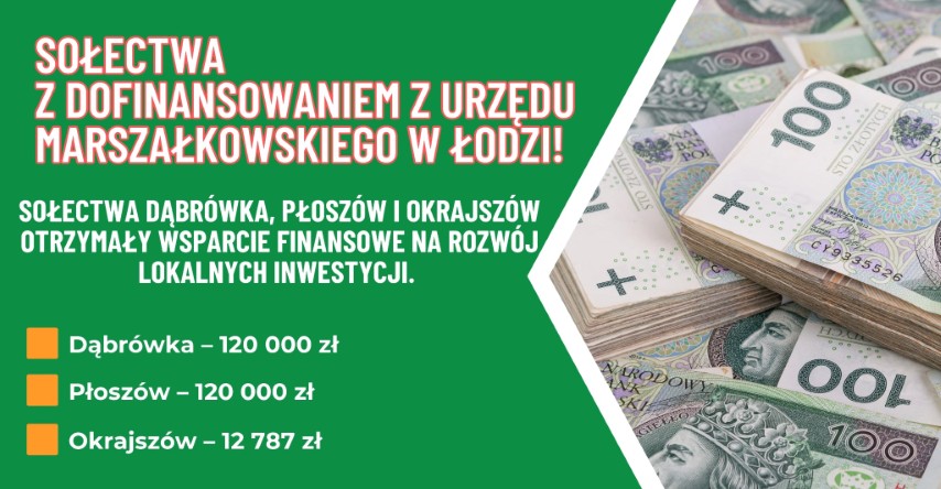 Zielony plakat informacyjny