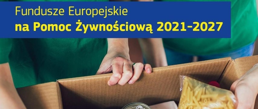 Plakat informujący o wydawaniu żywności 
