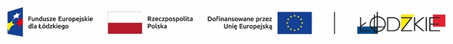 Logo informacyjne Fundusze Europejskie dla Łódzkiego