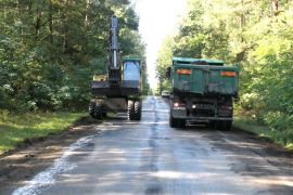 Trwa przebudowa drogi Lipie - Dąbrówka 