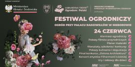 Plakat informacyjny  dot. Festiwalu Ogrodniczego