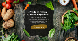 Plakat informacyjny ryneczek rolnika