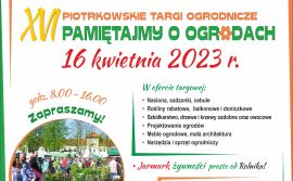 Plakat Pamiętajmy o ogrodach