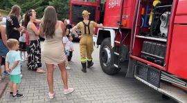 Pokazy wozu strażackiego
