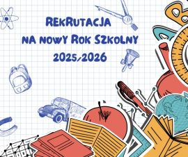 Plakat informacyjny dot. rekrutacji do szkół