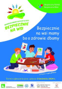 Plakat informujący o konkursie plastycznym dla dzieci 