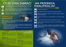 Materiały informacyjne dot. kwalifikacji wojskowej 