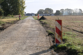 Ul. Leśna w Płoszowie. Trwa przebudowa jezdni 
