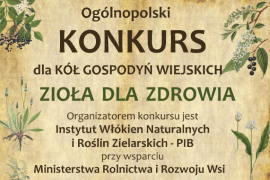 Plakat informacyjny dot. konkursu dla KGW