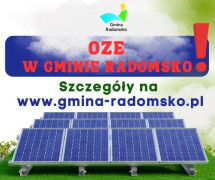 Grafika: widoczne napisy i panele fotowoltaiczne 