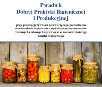 Strona tytułowa publikacji pt. "Poradnik Dobrej Praktyki Higienicznej i Produkcyjnej" 