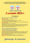Plakat informacyjny o Biesiadzie Mieszkańców Powiatu Radomszczańskiego