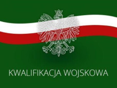 Plakat informujący o kwalifikacji wojskowej 