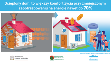 Plakat informacyjny programu czyste powietrze