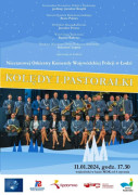Plakat informujący o koncercie kolęd i pastorałek 