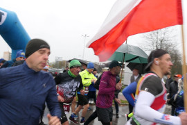 Uczestnicy Radomszczańskiego Biegu Niepodległości  