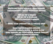 Grafika: widoczne litery i pieniądze 