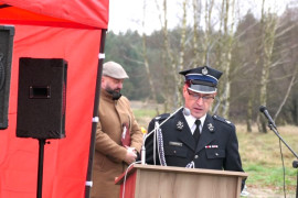 Mężczyzna podczas przemówienia 