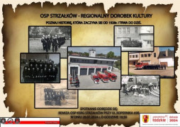 Kolaż zdjęć przedstawiających historię OSP Strzałków 