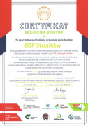 Certyfikat przyznany dla OSP Strzałków