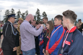 Moment wręczania medali 