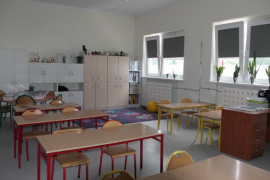 Odnowiona sala lekcyjna PSP w Kietlinie