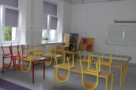 Odnowiona sala lekcyjna w PSP w Płoszowie