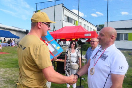 Moment wręczania nagród 