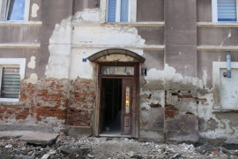 Budynek zniszczony przez powódź 